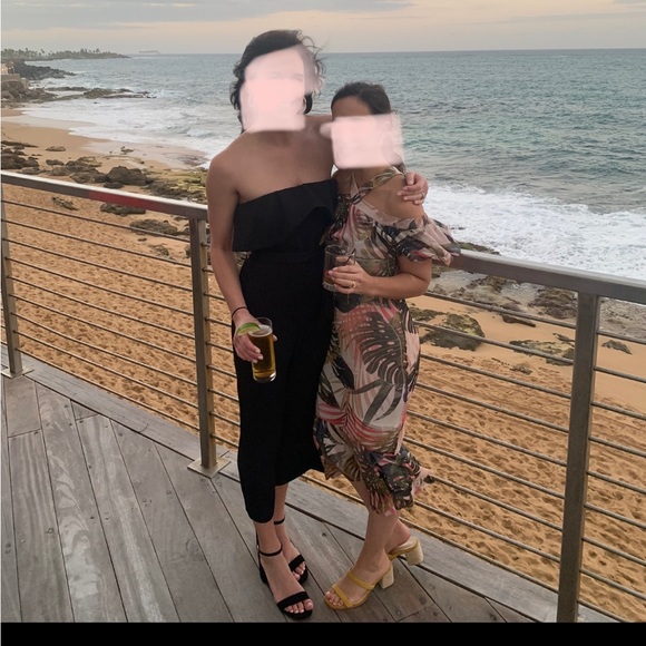 Fuzzi Jungle Print Mermaid Ruffle Sleeve Midi Dress - XS - Picture 4 of 8